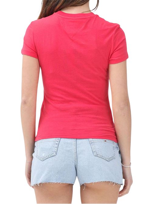 T-shirt fucsia in cotone Tommy Jeans | DW0DW20315XI2
